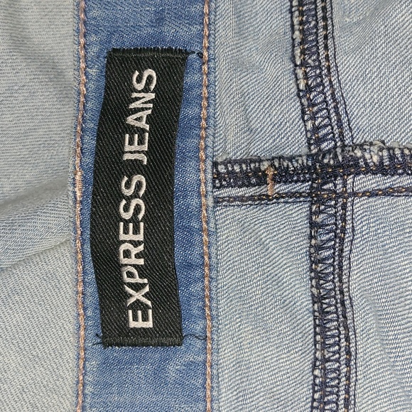 EXPRESS Multi-Color Denim Skirt Size 12 - Picture 9 of 10